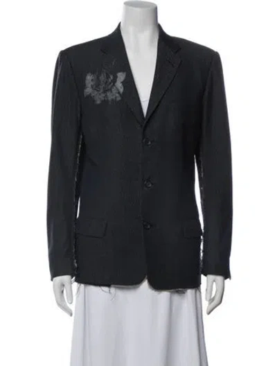 Pre-owned Libertine Wool Patterned Blazer In Blue