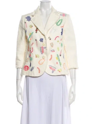 Pre-owned Libertine Wool Patterned Blazer In Neutral
