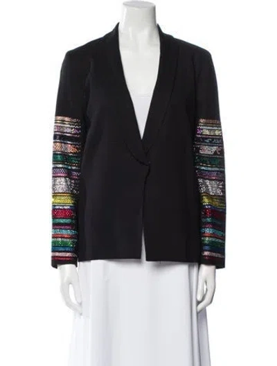 Pre-owned Libertine Wool Printed Blazer In Black