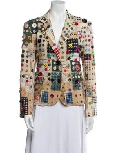 Pre-owned Libertine Wool Printed Blazer In Neutral