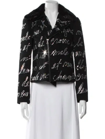 Pre-owned Libertine Wool Printed Evening Jacket In Black