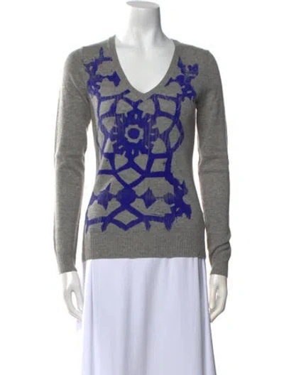 Pre-owned Libertine Wool Printed Sweater In Gray
