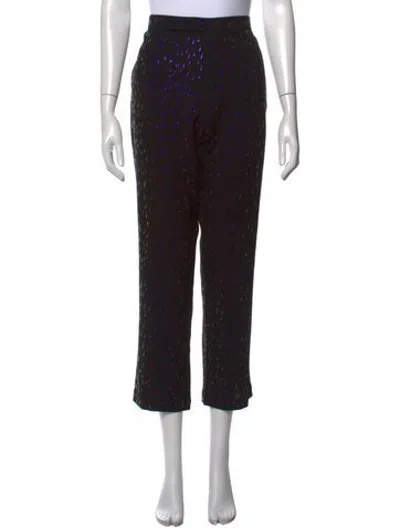 Pre-owned Libertine Wool Straight Leg Pants In Black