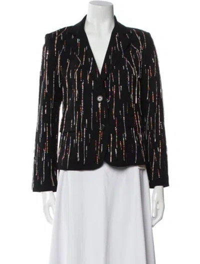 Pre-owned Libertine Wool Striped Blazer In Black