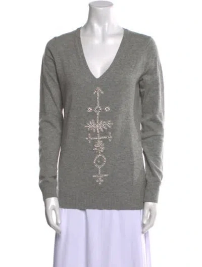 Pre-owned Libertine Wool V-neck Sweater In Gray