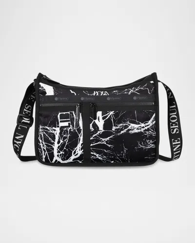 Libertine X Lesportsac Deluxe Everyday Shoulder Bag In Ll Midnight Forest