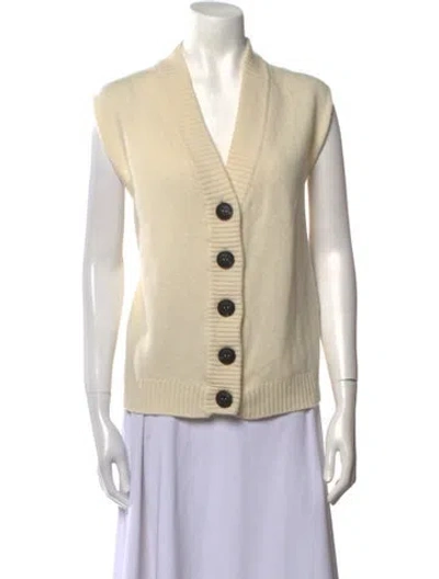 Pre-owned Libertine-libertine Merino Wool Vest In Neutral