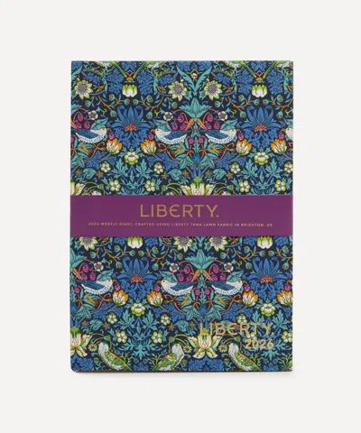 Liberty 2026 Fabric Diary Strawberry Thief In Blue