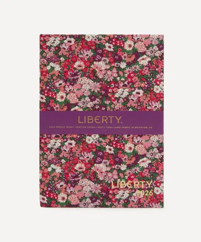 Liberty 2026 Fabric Diary Thorpe Hill In Purple