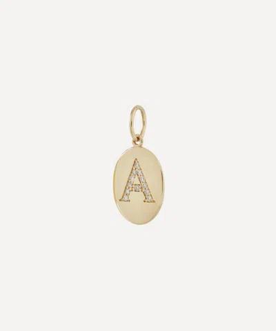 Liberty 9ct Gold Alphabet Diamond A Pendant