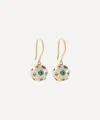 Liberty 9ct Gold Constellation Multicoloured Nanostone Drop Earrings