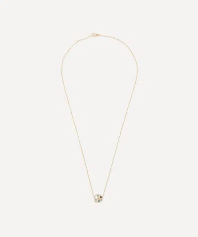Liberty 9ct Gold Constellation Multicoloured Nanostone Pendant Necklace