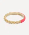 Liberty 9ct Gold Eclipse Fluo Pink Band Ring