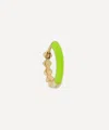 Liberty 9ct Gold Eclipse Mini Creole Enamel Single Hoop Earring