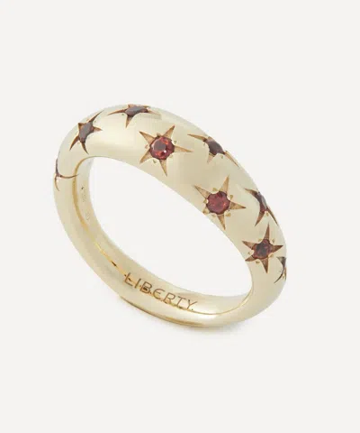 Liberty 9ct Gold Ianthe Star Garnet Ring