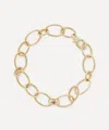 Liberty 9ct Gold Ianthe Star One Link Blue Sapphire Bracelet