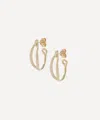 Liberty 9ct Gold Link Plain Earrings In Gold