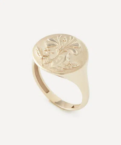 Liberty 9ct Gold Mabelle Flower Signet Ring