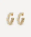 Liberty 9ct Gold Moon Shadow Creole Hoop Earrings