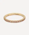Liberty 9ct Gold Pink Sapphire Rainbow Ring In Gold