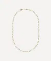 Liberty 9ct Gold Plain Link Chain Necklace In Gold
