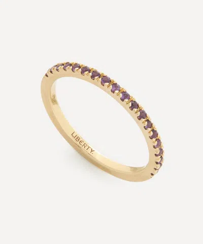 Liberty 9ct Gold Rainbow Amethyst Ring