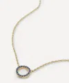 Liberty 9ct Gold Rainbow Double Face Diamond Nano Necklace