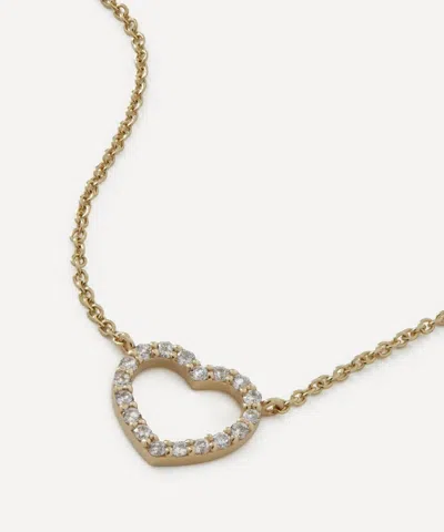 Liberty 9ct Gold Rainbow Hearth Cvd Diamond Pendant Necklace