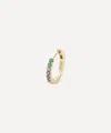 Liberty 9ct Gold Rainbow Mini Creole Multi Colour Huggie Hoop