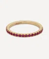 Liberty 9ct Gold Ruby Rainbow Ring In Gold