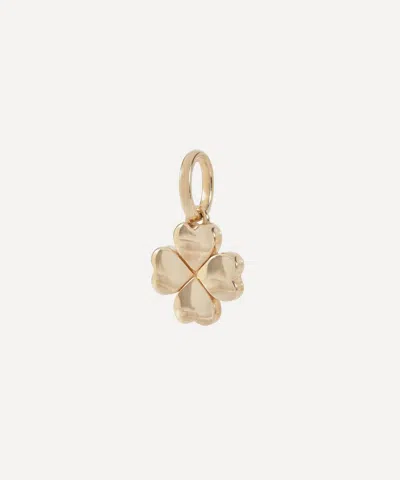 Liberty 9ct Gold Wish Me Luck Clover Pendant