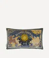 Liberty All You Need Is Love Velvet Cushion In Blue