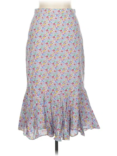 Pre-owned Liberty Art Fabrics For J.crew Casual Skirt In Blue