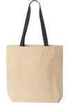 Liberty Bags Natural Tote With Contrast-color Handles In Multi