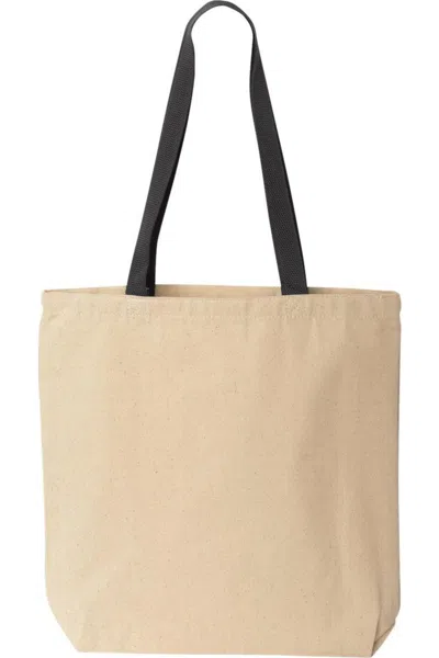 Liberty Bags Natural Tote With Contrast-color Handles In Multi