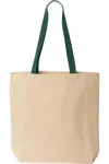 Liberty Bags Natural Tote With Contrast-color Handles In Multi