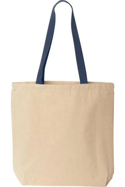 Liberty Bags Natural Tote With Contrast-color Handles In Multi