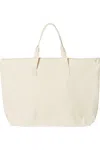 Liberty Bags Tote With Top Zippered Closure In White