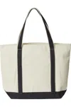 Liberty Bags X-large Boater Tote With Zippered Closure In Multi