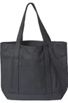 Liberty Bags X-large Boater Tote With Zippered Closure In Multi