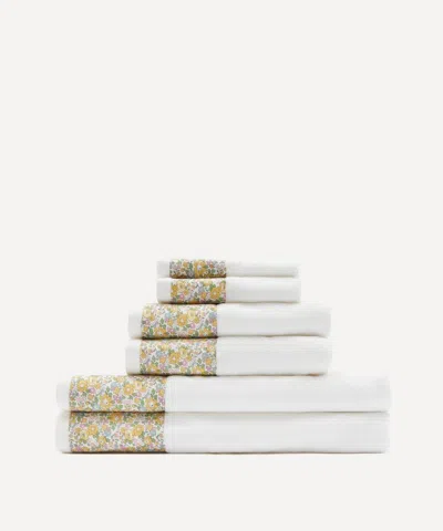 Liberty Betsy Ann Towels Bundle Set Of Six In Yellow