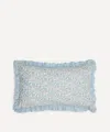 Liberty Betsy Cotton Ruffled Standard Pillowcase In Blue