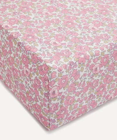 Liberty Betsy Pink Tana Lawn King Fitted Sheet