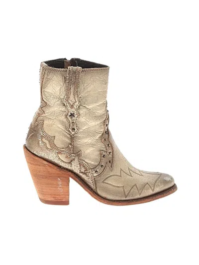 Pre-owned Liberty Black Ankle Boots In Gold