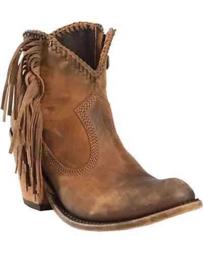 Pre-owned Liberty Black Liberty Women's Vegas Faggio Booties - Round Toe - Lb712320k In Brown