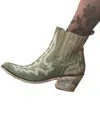 Liberty Black Simone Stitched Ankle Boot In Green In Green