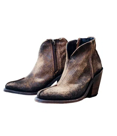 Liberty Black Women's Hito Suede Ankle Boot In Tan In Multi
