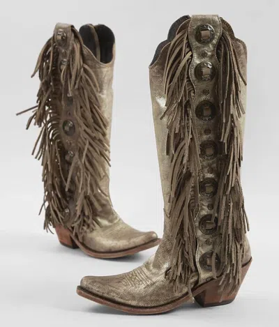 Liberty Black Women's Ophelia Fringe Boot In Stonewash