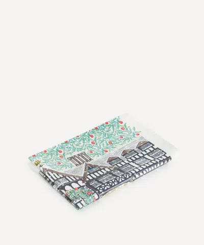 Liberty Christmas  Tea Towel In Blue