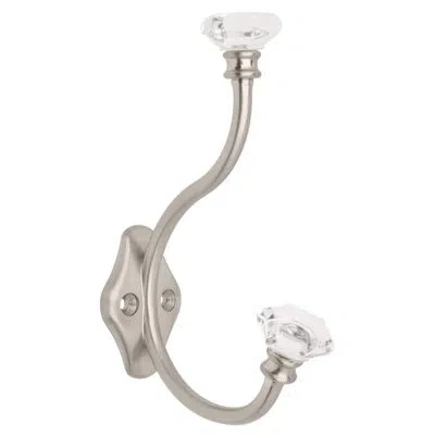 Liberty Decorative Wall Mounted Robe Hook In Satin Nickel
